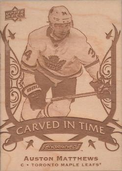 2019-20 Upper Deck Engrained - Carved in Time #CT-7 Auston Matthews Front