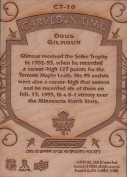 DOUG GILMOUR 2019-20 Upper Deck Engrained CARVED IN TIME Maple Leafs