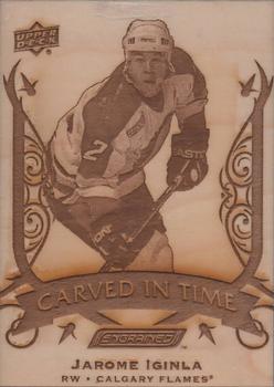 2019-20 Upper Deck Engrained - Carved in Time #CT-12 Jarome Iginla Front