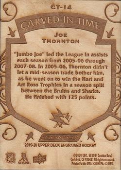 2019-20 Upper Deck Engrained - Carved in Time #CT-14 Joe Thornton Back