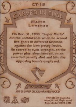 2019-20 Upper Deck Engrained - Carved in Time #CT-15 Mario Lemieux Back
