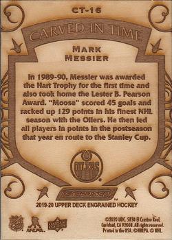 2019-20 Upper Deck Engrained - Carved in Time #CT-16 Mark Messier Back