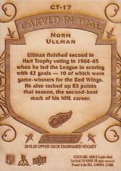 2019-20 Upper Deck Engrained - Carved in Time #CT-17 Norm Ullman Back