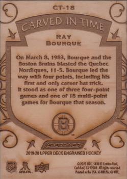 2019-20 Upper Deck Engrained - Carved in Time #CT-18 Ray Bourque Back