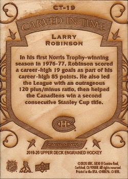 2019-20 Upper Deck Engrained - Carved in Time #CT-19 Larry Robinson Back