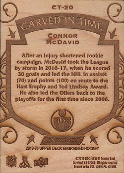 2019-20 Upper Deck Engrained - Carved in Time #CT-20 Connor McDavid Back
