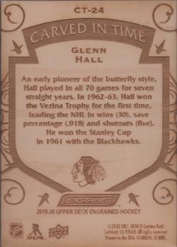 2019-20 Upper Deck Engrained - Carved in Time #CT-24 Glenn Hall Back