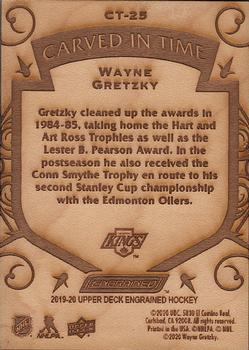2019-20 Upper Deck Engrained - Carved in Time #CT-25 Wayne Gretzky Back