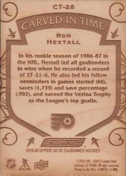 2019-20 Upper Deck Engrained - Carved in Time #CT-28 Ron Hextall Back