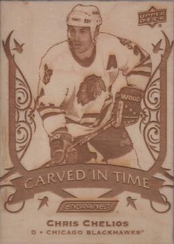 2019-20 Upper Deck Engrained - Carved in Time #CT-29 Chris Chelios Front