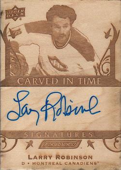 2019-20 Upper Deck Engrained - Carved in Time Signatures #CTS-19 Larry Robinson Front