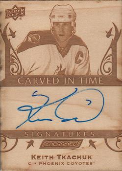 2019-20 Upper Deck Engrained - Carved in Time Signatures #CTS-26 Keith Tkachuk Front