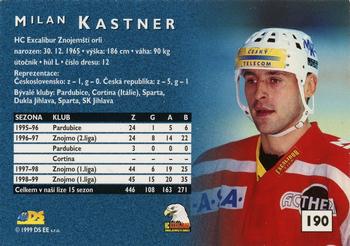 1999-00 Czech DS #190 Milan Kastner Back