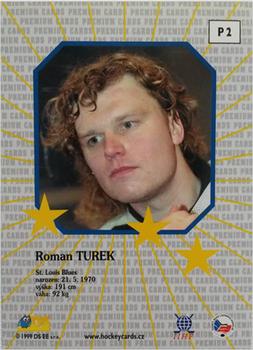 1999-00 Czech DS - Premium #P2 Roman Turek Back