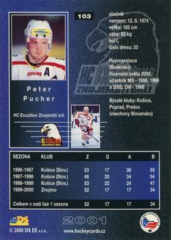 2000-01 Czech DS Extraliga #103 Peter Pucher Back
