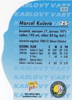 2001-02 Czech OFS - Insert H #H2 Marcel Kucera Back
