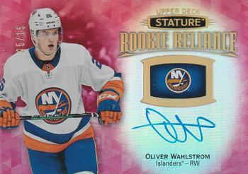 2019-20 Upper Deck Stature - Rookie Reliance Autographs Red #RR-14 Oliver Wahlstrom Front