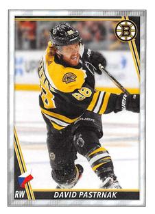 2020-21 Topps NHL Sticker Collection #42 David Pastrnak Front
