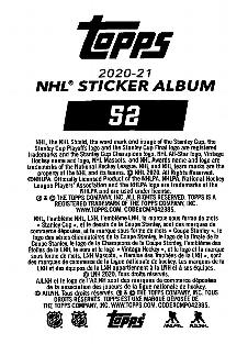 2020-21 Topps NHL Sticker Collection #52 Buffalo Sabres Logo Back