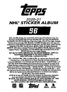2020-21 Topps NHL Sticker Collection #56 Sam Reinhart Back
