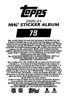 2020-21 Topps NHL Sticker Collection #75 Mark Giordano Back