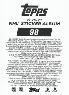 2020-21 Topps NHL Sticker Collection #98 Warren Foegele Back