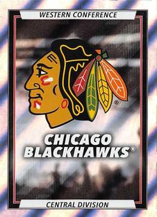 2020-21 Topps NHL Sticker Collection #103 Chicago Blackhawks Logo Front