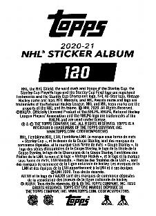 2020-21 Topps NHL Sticker Collection #120 Colorado Avalanche Logo Back