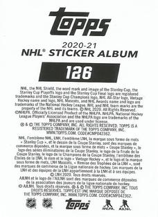 2020-21 Topps NHL Sticker Collection #126 Mikko Rantanen Back