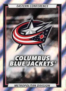 2020-21 Topps NHL Sticker Collection #137 Columbus Blue Jackets Logo Front