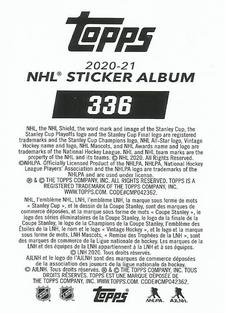 2020-21 Topps NHL Sticker Collection #336 Chris Kreider Back