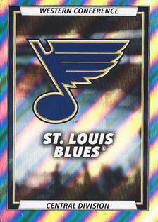 2020-21 Topps NHL Sticker Collection #409 St. Louis Blues Logo Front