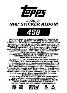 2020-21 Topps NHL Sticker Collection #458 Jason Spezza Back
