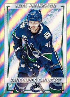 2020-21 Topps NHL Sticker Collection #463 Elias Pettersson Front