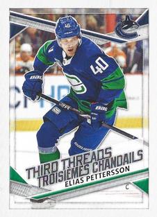 2020-21 Topps NHL Sticker Collection #550 Elias Pettersson Front