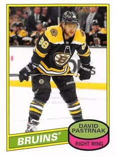 2020-21 Topps NHL Sticker Collection #574 David Pastrnak Front