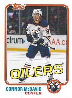 2020-21 Topps NHL Sticker Collection #579 Connor McDavid Front