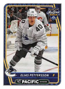 2020-21 Topps NHL Sticker Collection #597 Elias Pettersson Front
