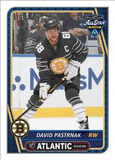 2020-21 Topps NHL Sticker Collection #606 David Pastrnak Front