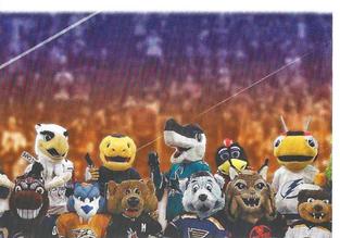 2020-21 Topps NHL Sticker Collection #611 NHL Mascots! Front