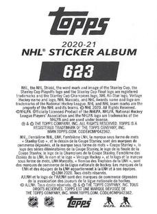 2020-21 Topps NHL Sticker Collection #623 Connor McDavid Back
