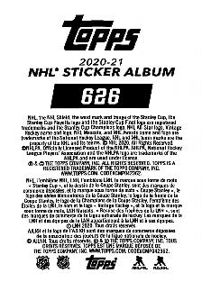 2020-21 Topps NHL Sticker Collection #626 Henrik Lundqvist Back