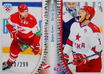 2014 KHL Gold Collection - KHL Transfers #TRA-021 Deron Quint Front