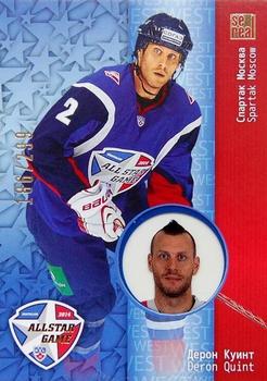 2014 KHL Gold Collection - All Star Game #ASG-007 Deron Quint Front