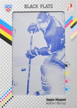 2014 KHL Gold Collection - Medvescak Zagreb - Printing Plate - Black #MDV-13 Andrew Murray Front