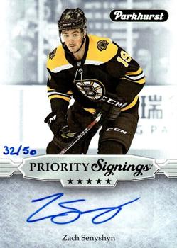 2020 Upper Deck Spring Promotion - Parkhurst Priority Signings #PS-ZS Zach Senyshyn Front