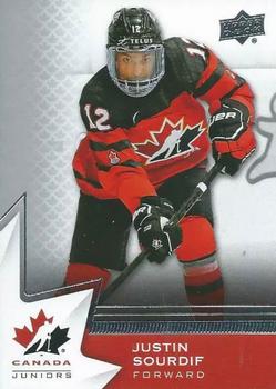 2020-21 Upper Deck Team Canada Juniors #4 Justin Sourdif Front