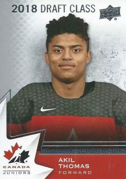 2020-21 Upper Deck Team Canada Juniors #94 Akil Thomas Front
