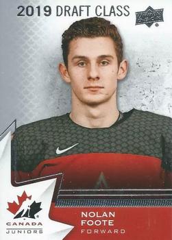 2020-21 Upper Deck Team Canada Juniors #97 Nolan Foote Front