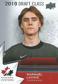 2020-21 Upper Deck Team Canada Juniors #98 Raphael Lavoie Front